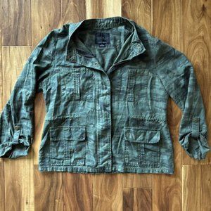 Sanctuary Anthropology Camo Military Jacket size XL